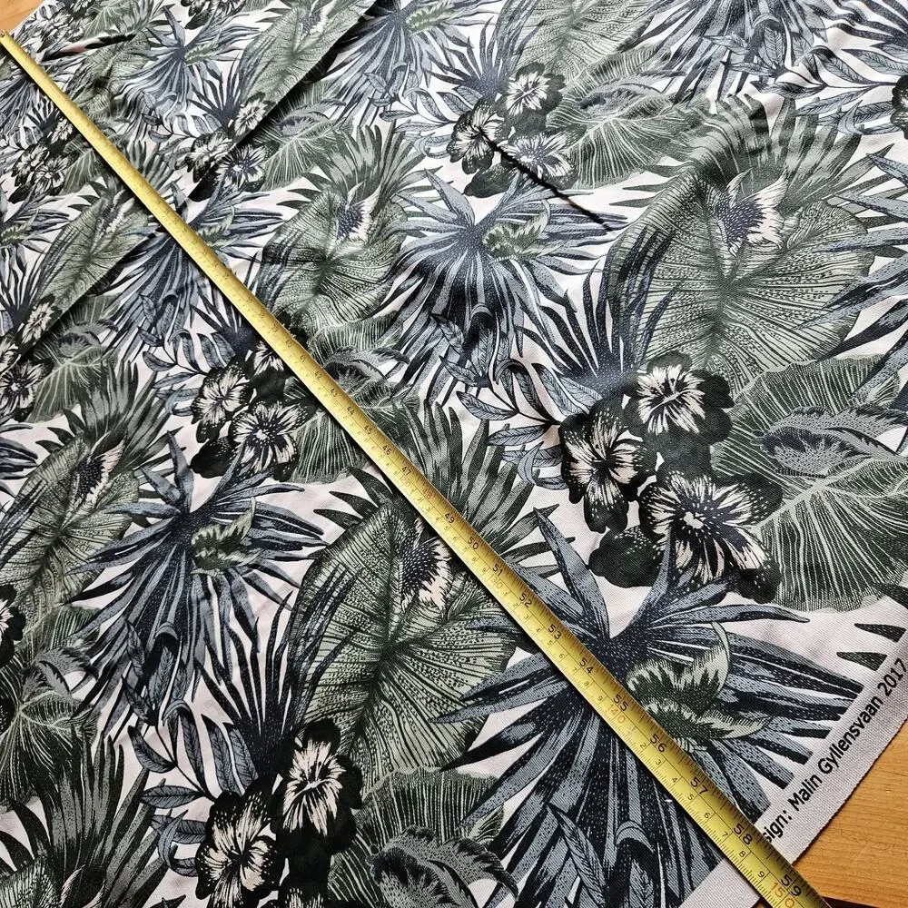 5.5 Yards IKEA TORGERD Fabric Drapery Upholstery Green 59x202